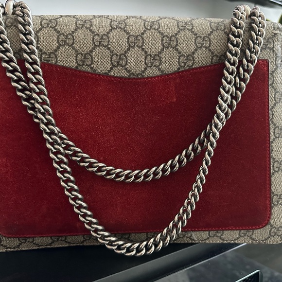 Gucci Dionysus GG Supreme Canvas Shoulder Bag – Cream/Red – Medium – Authentic - Picture 5 of 6